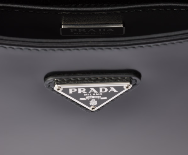 Prada Cleo brushed leather shoulder bag