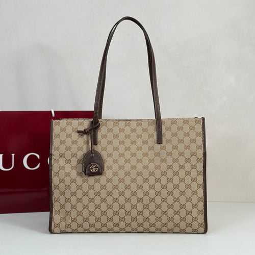 Gucci GG Supreme Canvas Tote Bag